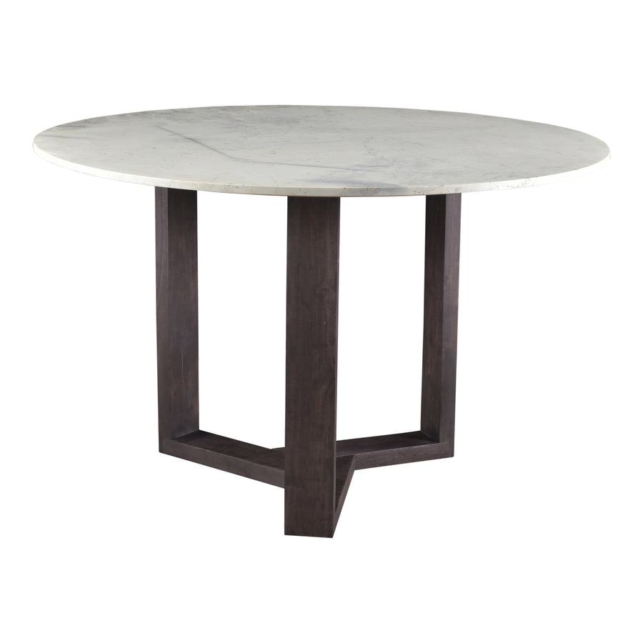 Moe's Home Jinxx Dining Table in White & Charcoal Grey (31' x 48' x 48') - JD-1009-07