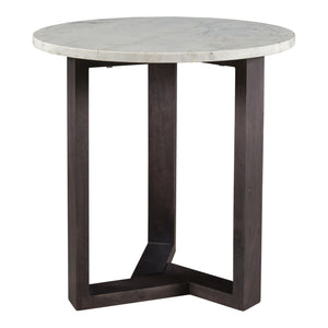 Moe's Home Jinxx End Table in White & Charcoal Grey (20' x 20' x 20') - JD-1019-07