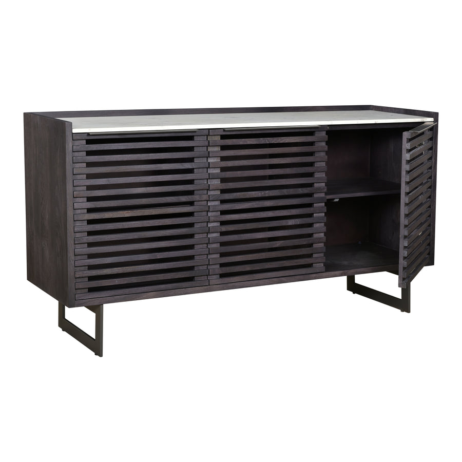 Moe's Home Paloma Sideboard in Charcoal Grey (34.5' x 68' x 18') - JD-1023-07