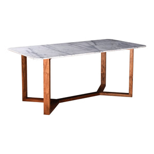 Moe's Home Jinxx Dining Table in White (30' x 71.5' x 35.5') - JD-1033-18