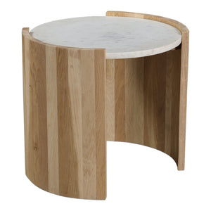 Moe's Home Dala End Table in White (18.5' x 20' x 18.5') - JD-1038-18