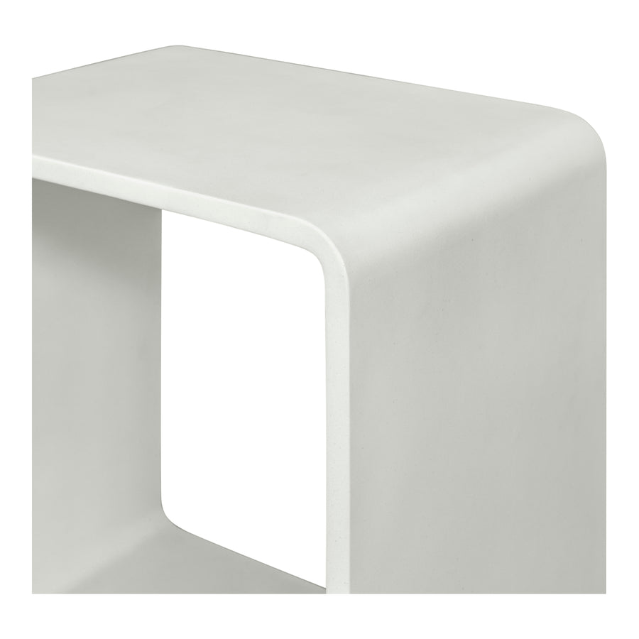 Moe's Home Cali Accent Table in White (17.75' x 17.75' x 14') - JK-1009-18