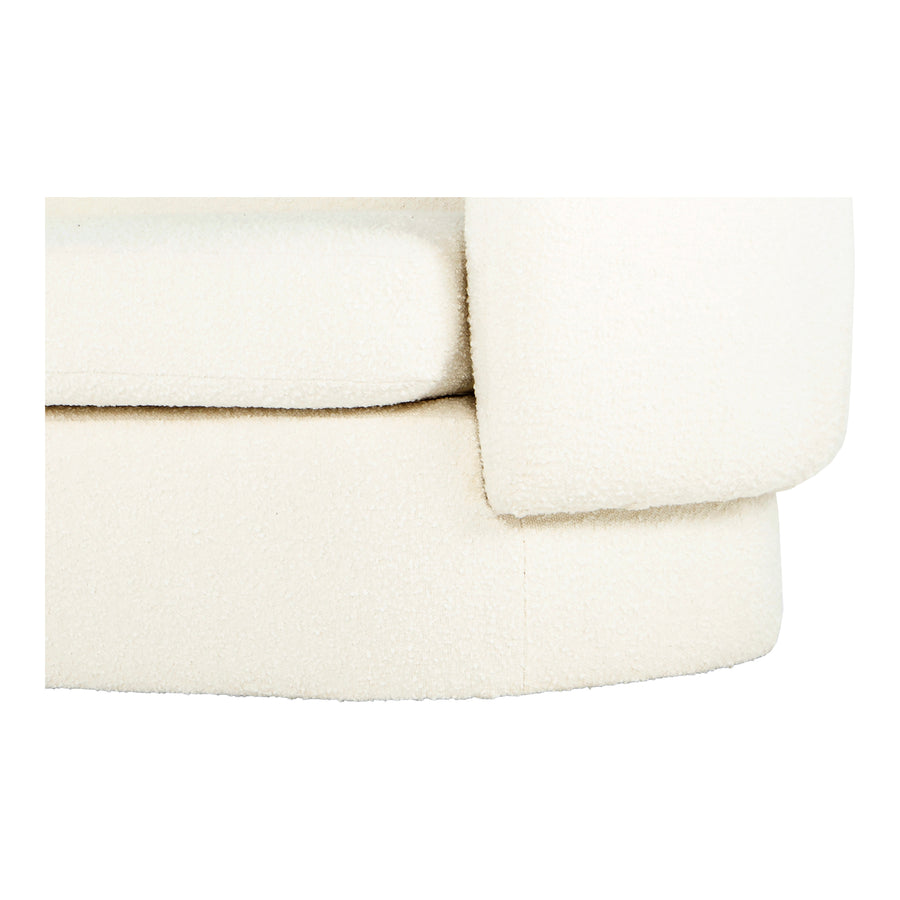 Moe's Home Koba Sofa in White (29.5' x 83.75' x 33.75') - JM-1001-18