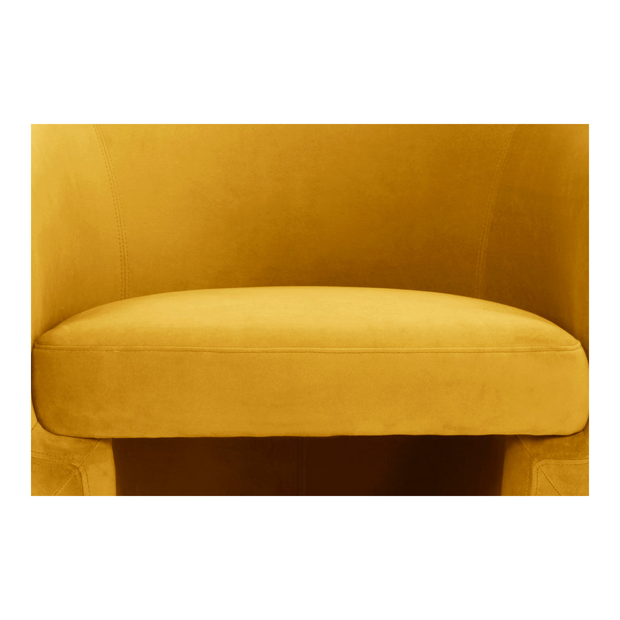 Moe's Home Franco Chair in Mustard (27.5' x 27.5' x 28') - JM-1005-09