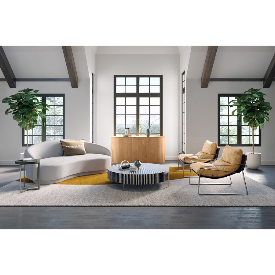 Moe's Home Excelsior Sofa in White (31.5' x 82.25' x 41.5') - JM-1009-05