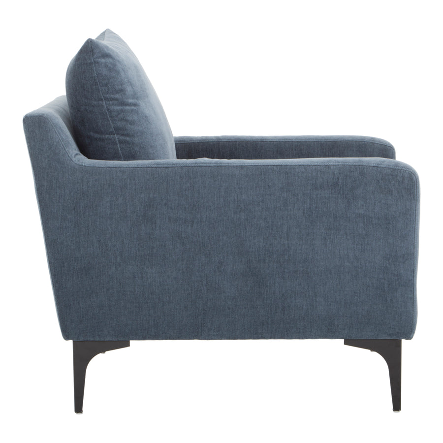 Moe's Home Paris Chair in Blue (27' x 30' x 35') - JM-1010-26