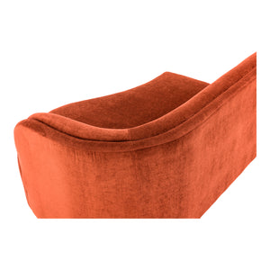 Moe's Home Yoon Chaise in Fired Rust (32.25' x 59.5' x 46') - JM-1016-06