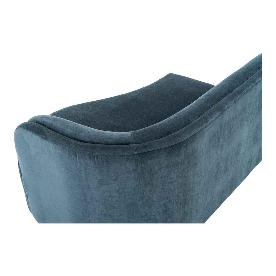 Moe's Home Yoon Chaise in Nightshade Blue (32.25' x 59.5' x 46') - JM-1016-45