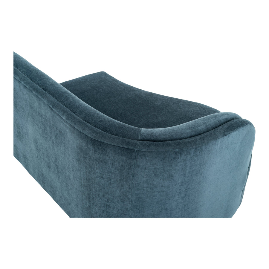 Moe's Home Yoon Chaise in Nightshade Blue (32.25' x 59.5' x 46') - JM-1017-45