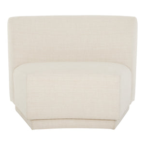 Moe's Home Yoon Living Room Chair in Sweet Cream (32.25' x 43.5' x 36.5') - JM-1020-05