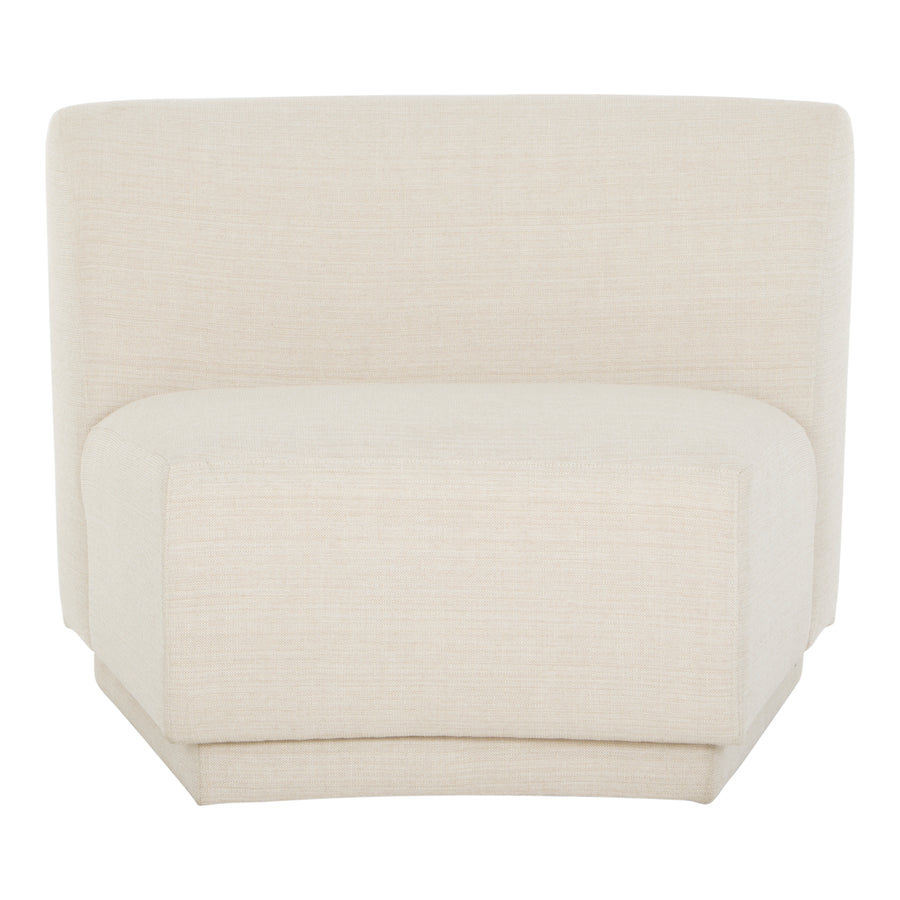 Moe's Home Yoon Living Room Chair in Sweet Cream (32.25' x 43.5' x 36.5') - JM-1020-05