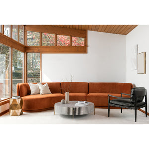 Moe's Home Yoon Living Room Chair in Fired Rust (32.25' x 43.5' x 36.5') - JM-1020-06