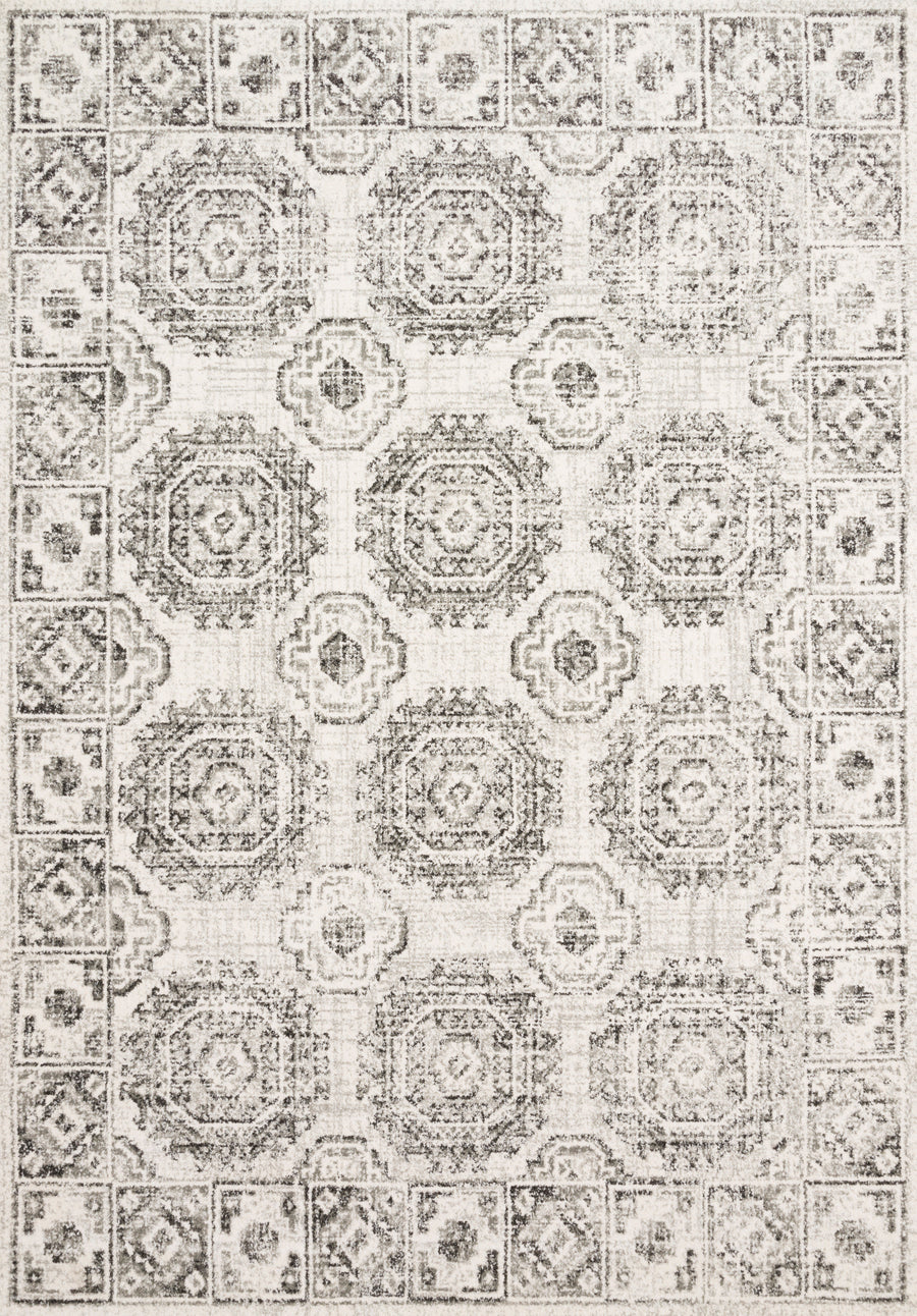 Joaquin Rug in Ivory & Charcoal