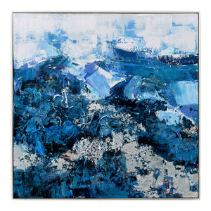 Moe's Home Blue Painting in Blue (60' x 60' x 2') - JQ-1007-26