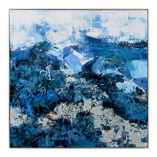 Moe's Home Blue Painting in Blue (60" x 60" x 2") - JQ-1007-26