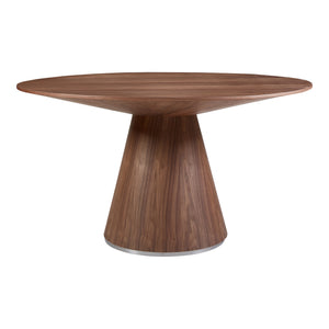 Moe's Home Otago Dining Table in Walnut (30' x 54' x 54') - KC-1029-03