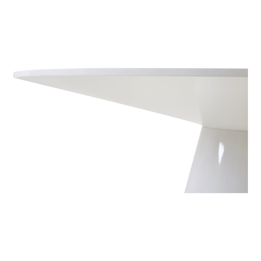 Moe's Home Otago Dining Table in White (30' x 54' x 54') - KC-1029-18