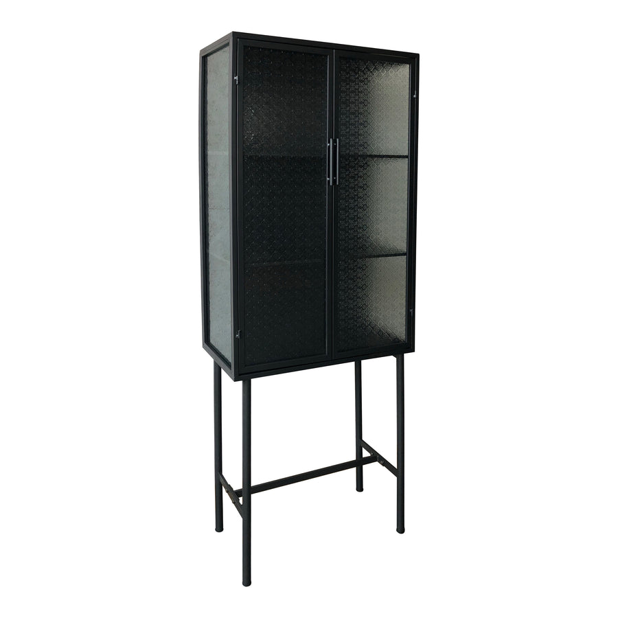 Moe's Home Zakk Storage Cabinet in Black (70' x 28' x 13.5') - KK-1018-02