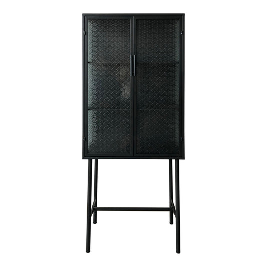 Moe's Home Zakk Storage Cabinet in Black (70" x 28" x 13.5") - KK-1018-02
