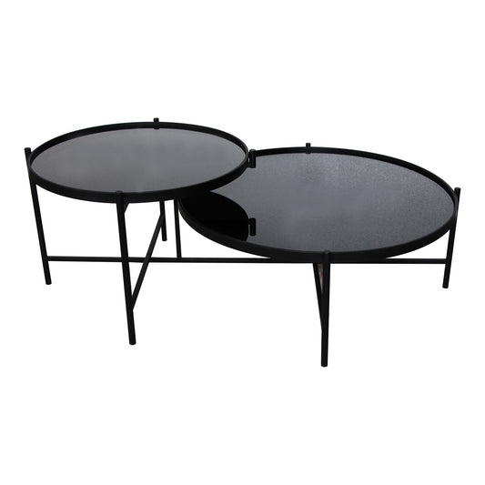 Moe's Home Eclipse Coffee Table in Black (17" x 48" x 32") - KK-1024-02