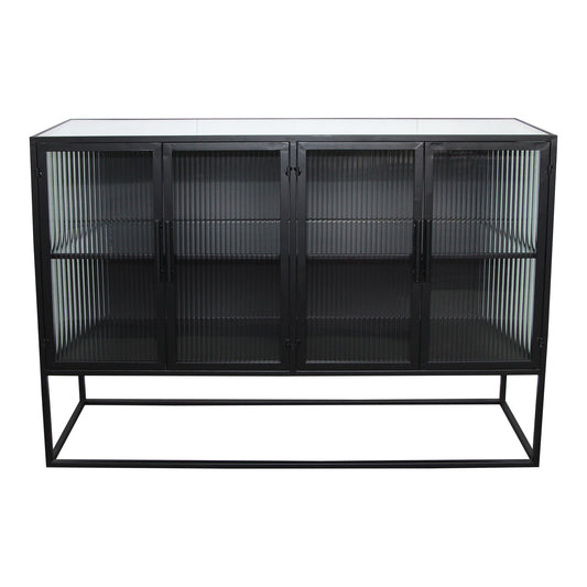 Moe's Home Tandy Storage Cabinet in Black (35" x 47" x 14") - KK-1025-02