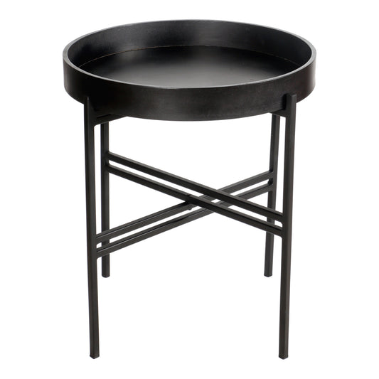 Moe's Home Ace End Table in Black (19" x 18" x 18") - KX-1004-02