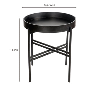Moe's Home Ace End Table in Black (19' x 18' x 18') - KX-1004-02