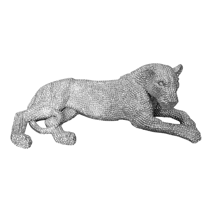 Moe's Home Panthera Statue in Silver (9' x 26' x 13') - LA-1059-30