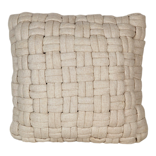 Moe's Home Bronya Pillow in White (24" x 24" x 2.5") - LK-1003-05