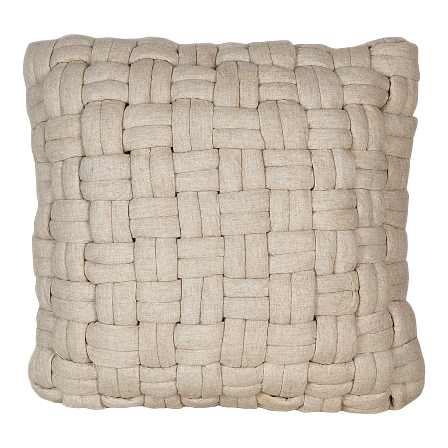 Moe's Home Bronya Pillow in White (24' x 24' x 2.5') - LK-1003-05
