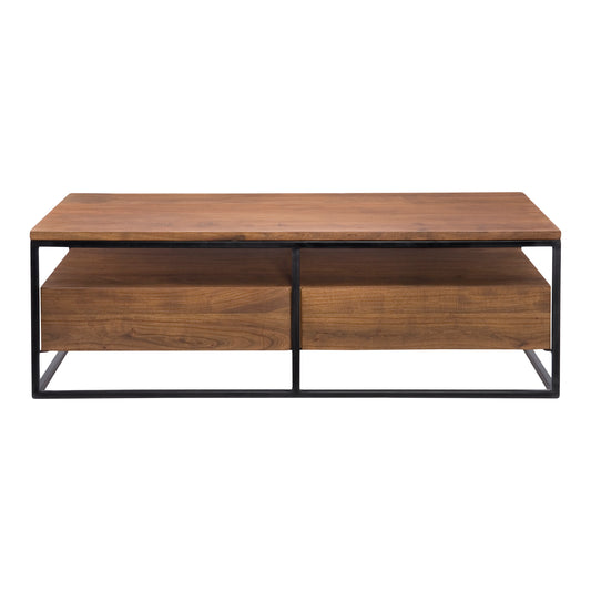 Moe's Home Vancouver Coffee Table in Brown (17" x 52" x 26") - LX-1024-03