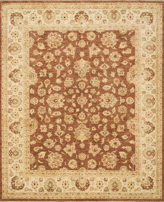 Majestic Rug in Rust & Ivory