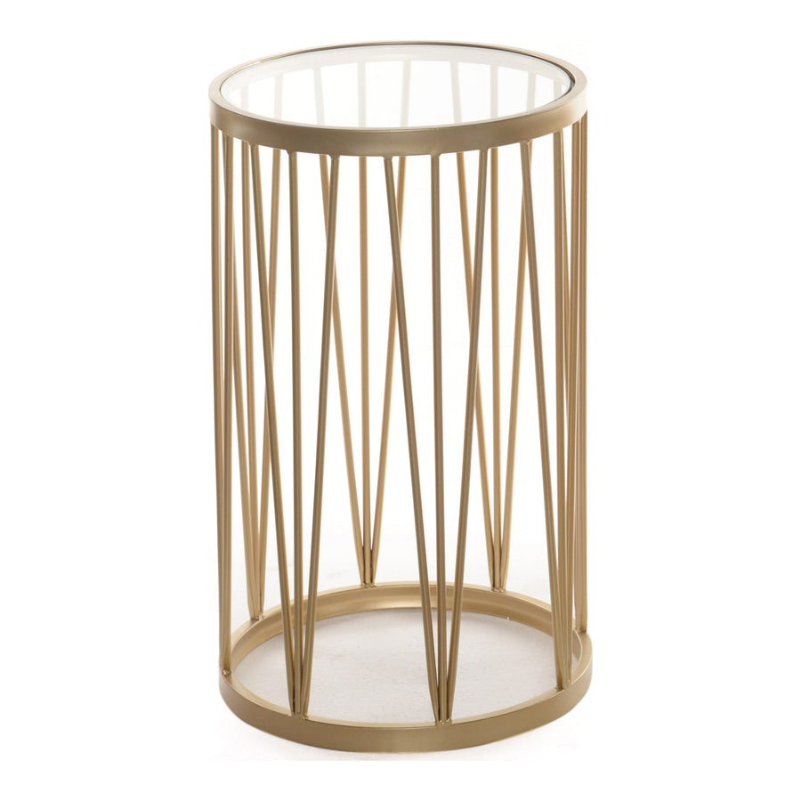 Moe's Home Lali Accent Table in Gold (21' x 14' x 14') - MJ-1055-32