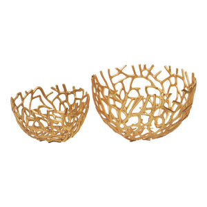 Moe's Home Nest Bowl in Gold (8' x 15' x 15') - MK-1019-32