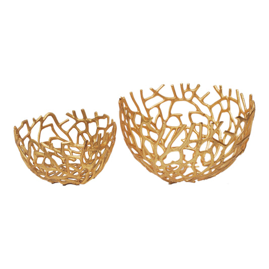 Moe's Home Nest Bowl in Gold (8" x 15" x 15") - MK-1019-32