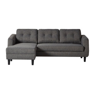 Moe's Home Belagio Sectional in Charcoal Grey (33.5' x 88.5' x 54') - MT-1019-07-L