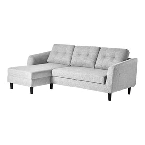 Moe's Home Belagio Sectional in Light Grey (33.5' x 88.5' x 54') - MT-1019-29-L