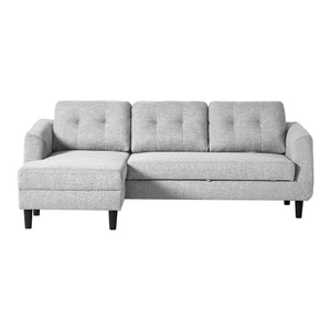 Moe's Home Belagio Sectional in Light Grey (33.5' x 88.5' x 54') - MT-1019-29-L