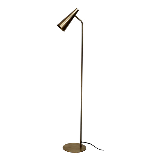 Moe's Home Trumpet Floor Lamp in Gold (49" x 10.5" x 10.5") - OD-1007-51