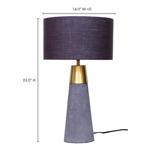 Moe's Home Savoy Table Lamp in Grey (25' x 14' x 14') - OD-1012-29