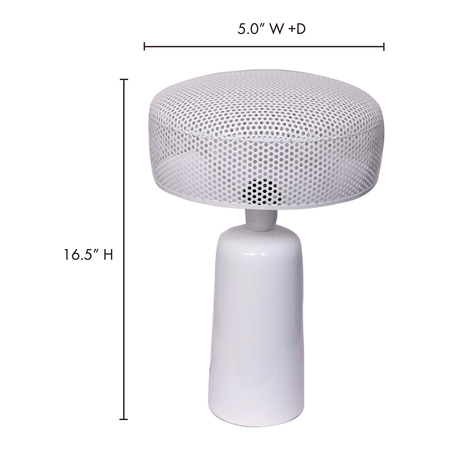 Moe's Home Harlin Table Lamp in White (16.5' x 11' x 11') - OD-1013-18