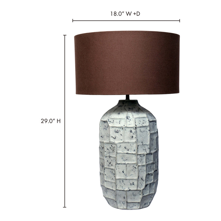 Moe's Home Labron Table Lamp in Grey (29' x 18' x 18') - OD-1016-15