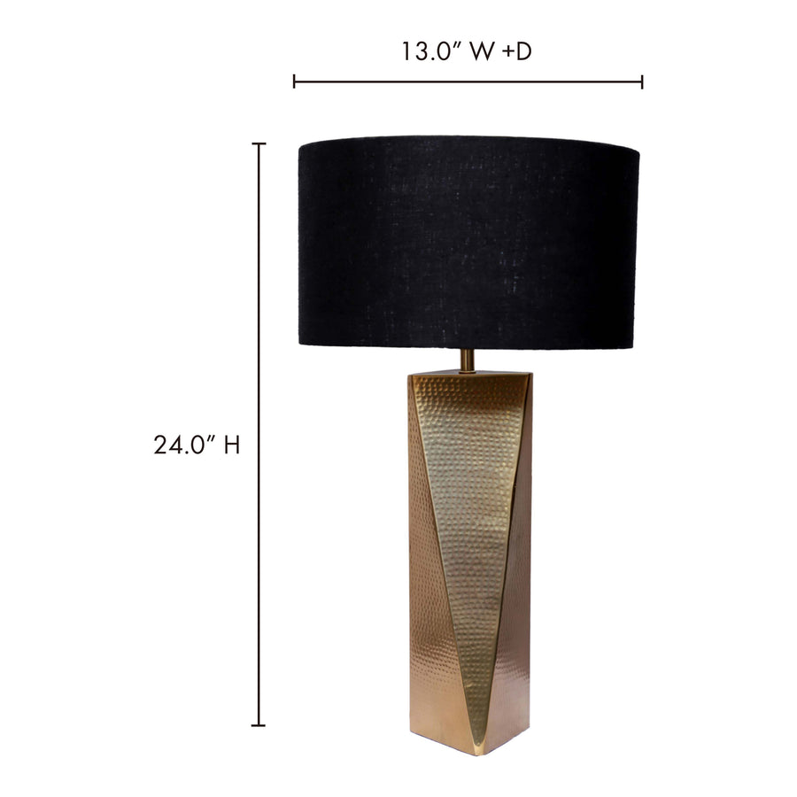 Moe's Home Marin Table Lamp in Gold (24' x 13' x 13') - OD-1018-32