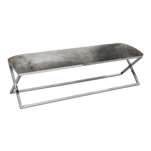 Moe's Home Rossi Bench in Grey (18.5' x 60' x 16') - OT-1011-15