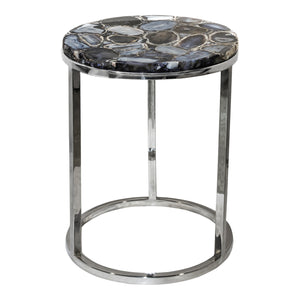 Moe's Home Shimmer Accent Table in Silver (21' x 16' x 16') - PJ-1003-30