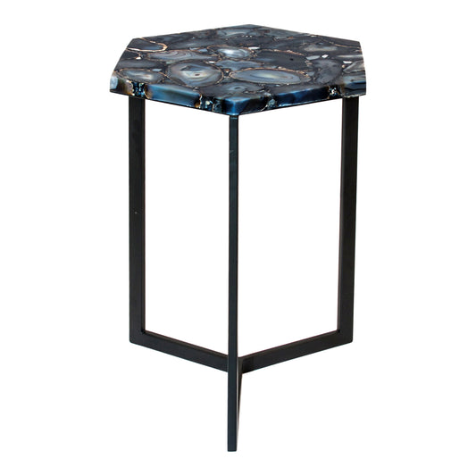 Moe's Home Hexagon Accent Table in Silver (21" x 14" x 16") - PJ-1005-30