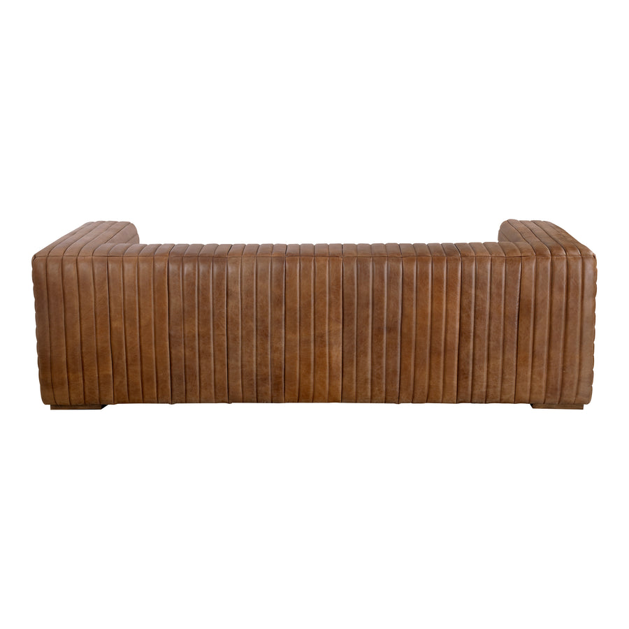 Moe's Home Castle Sofa in Cappuccino Brown (27.5' x 94.5' x 40.5') - PK-1009-14