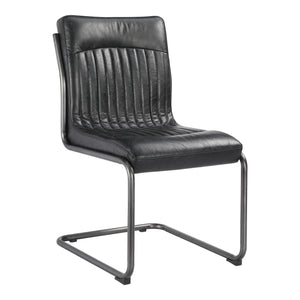 Moe's Home Ansel Dining Chair in Onyx Black (35' x 21' x 26') - PK-1043-02