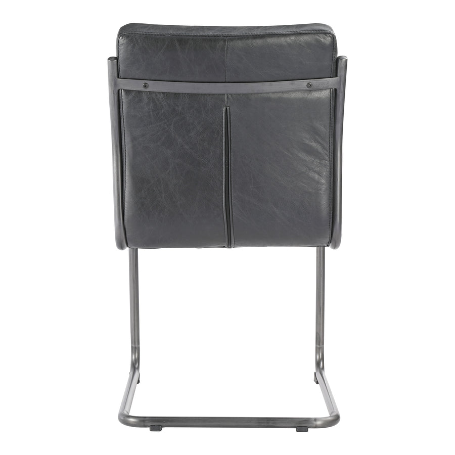 Moe's Home Ansel Dining Chair in Onyx Black (35' x 21' x 26') - PK-1043-02