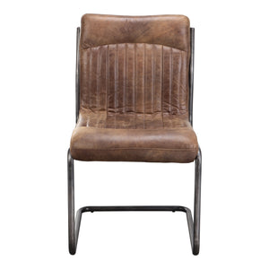 Moe's Home Ansel Dining Chair in Grazed Brown (35' x 21' x 26') - PK-1043-03